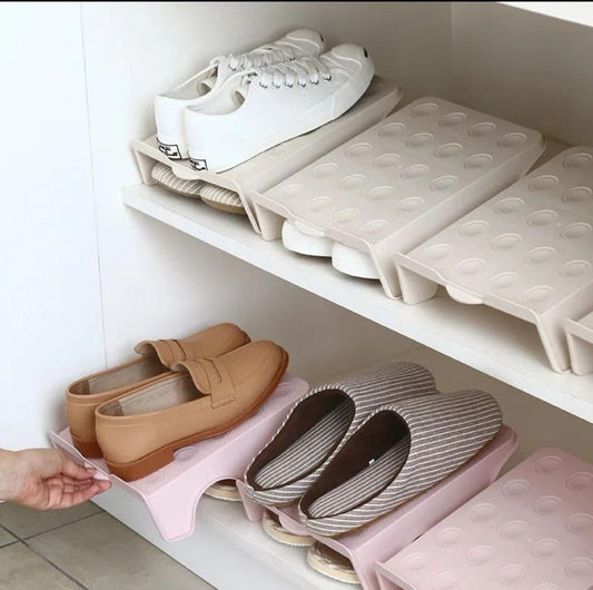 2-Tier Stackable Shoe Rack Organizer