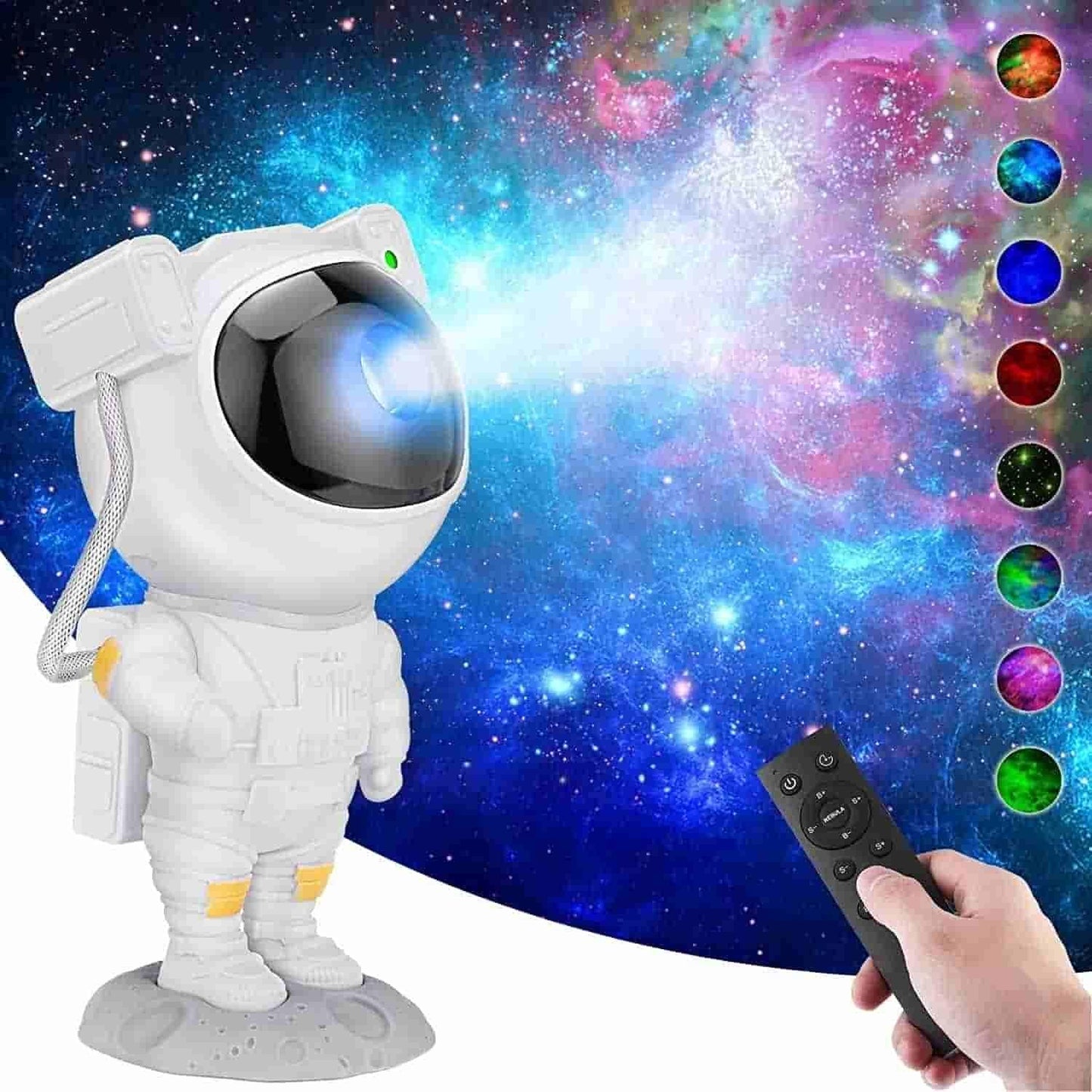 Astronaut Galaxy Projector - 360° Rotating Head with Remote Control | Night Light