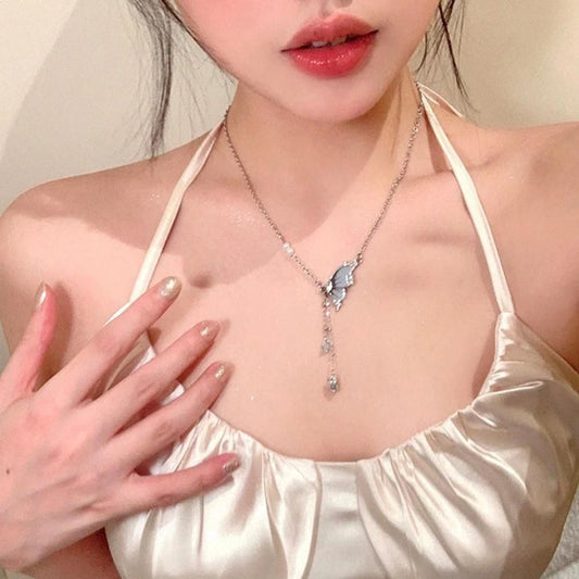 Chic Butterfly Tassel Necklace - Perfect Valentine's Gift