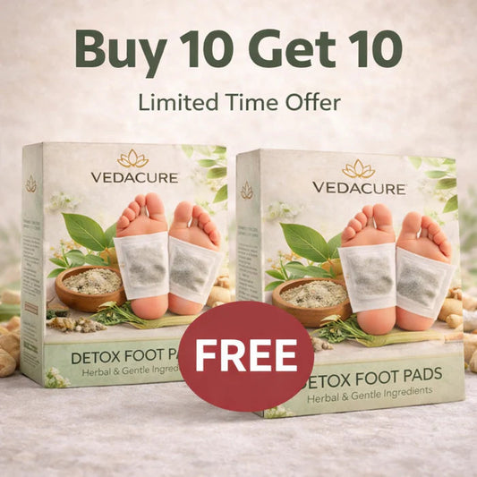 Ayurvedic Herbal Foot Detox Patches – 100% Natural Ingredients | BUY 10 GET 10 FREE (Pack of 20)