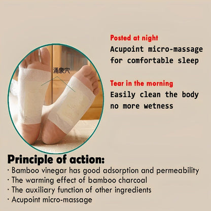 Ayurvedic Herbal Foot Detox Patches – 100% Natural Ingredients | BUY 10 GET 10 FREE (Pack of 20)