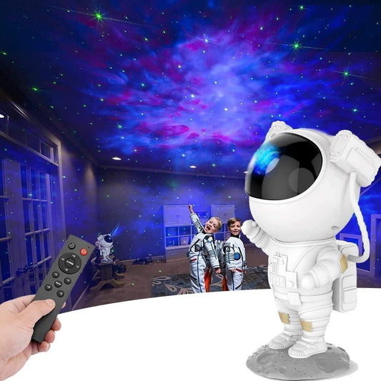 Astronaut Galaxy Projector - 360° Rotating Head with Remote Control | Night Light