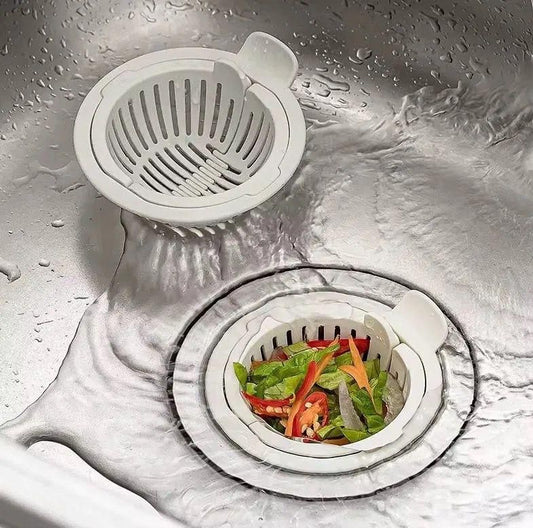 Plastic Kitchen Sink Strainer Basket - Pack of 2 | Durable Drain Filter