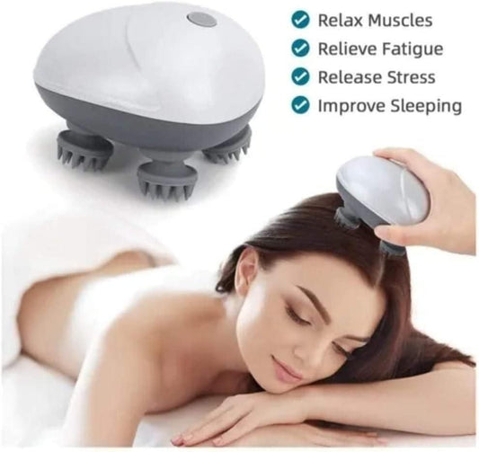 Electric Scalp Massager - Deep Relaxation Head Massage for Hair Growth & Stress Relief